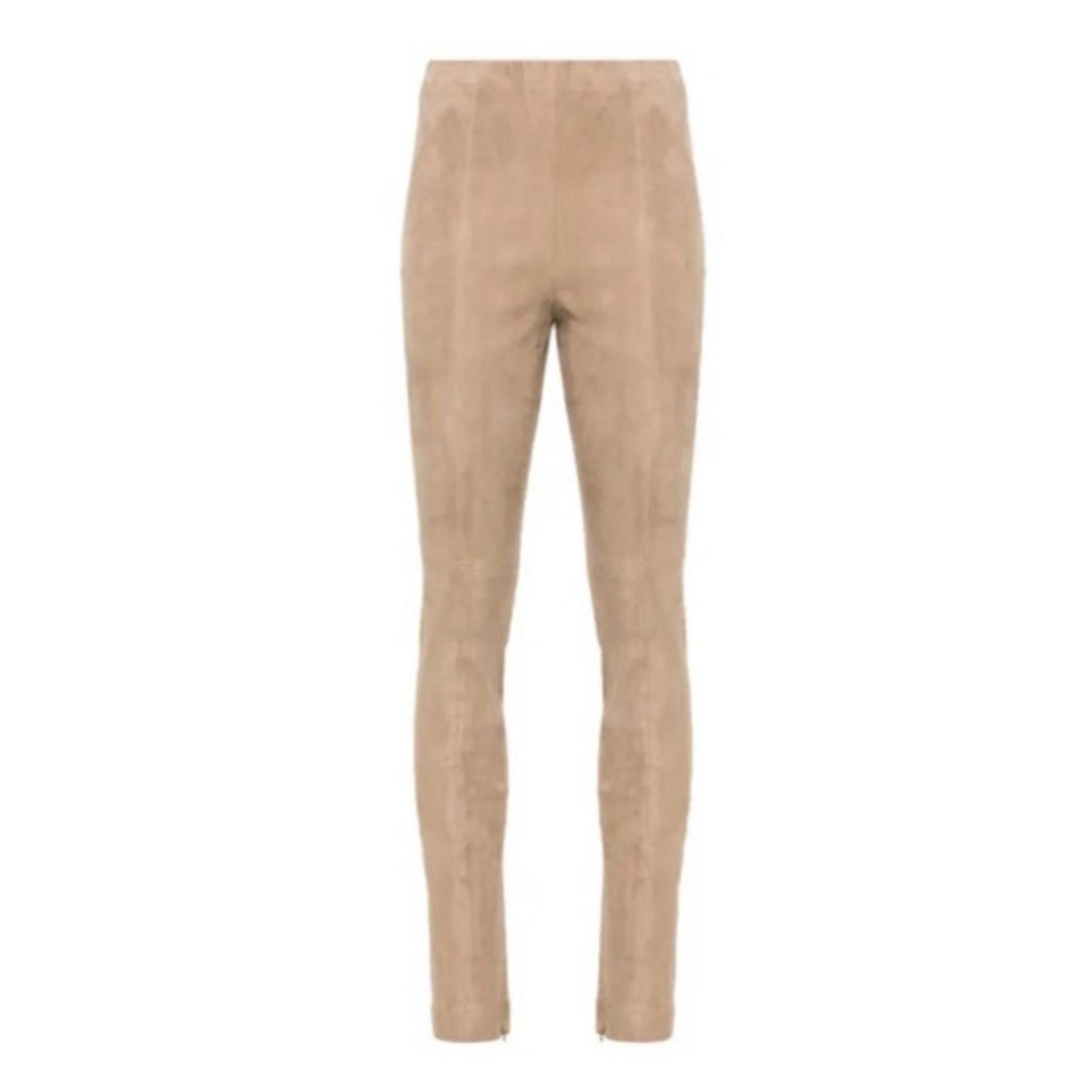 Polo Ralph Lauren Paneled Suede Leggings in Tan, Size S, NWT Retail $998