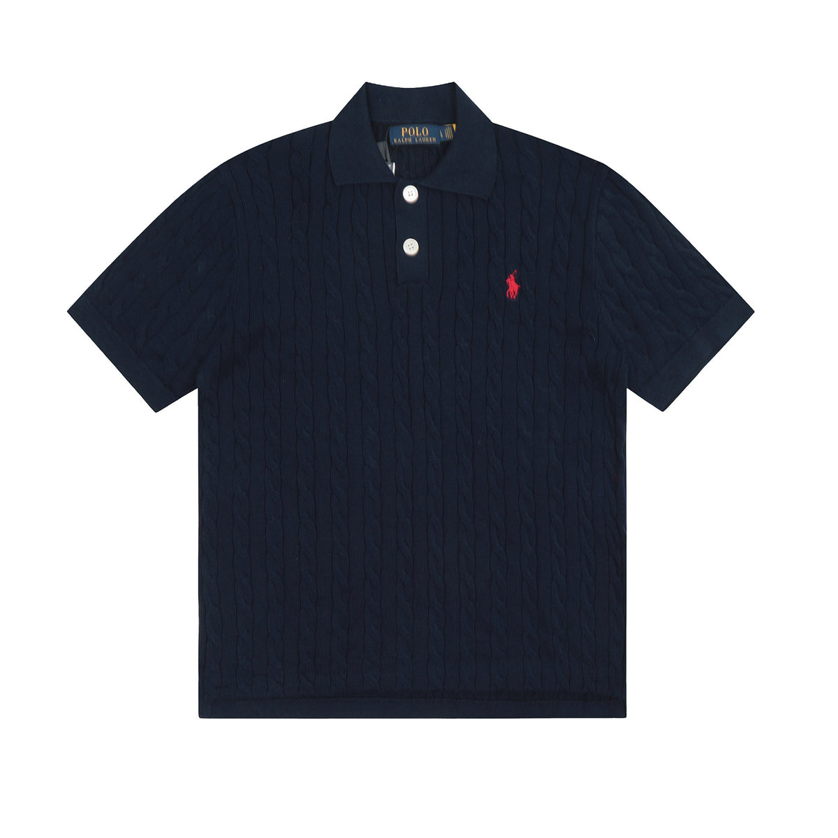 Ralph Lauren Knitted sweaters Ralph Lauren Knitted Short Sleeved Shirt POLO Lapel Knitted Short Sleeve Small Twist Lapel T-Shirt