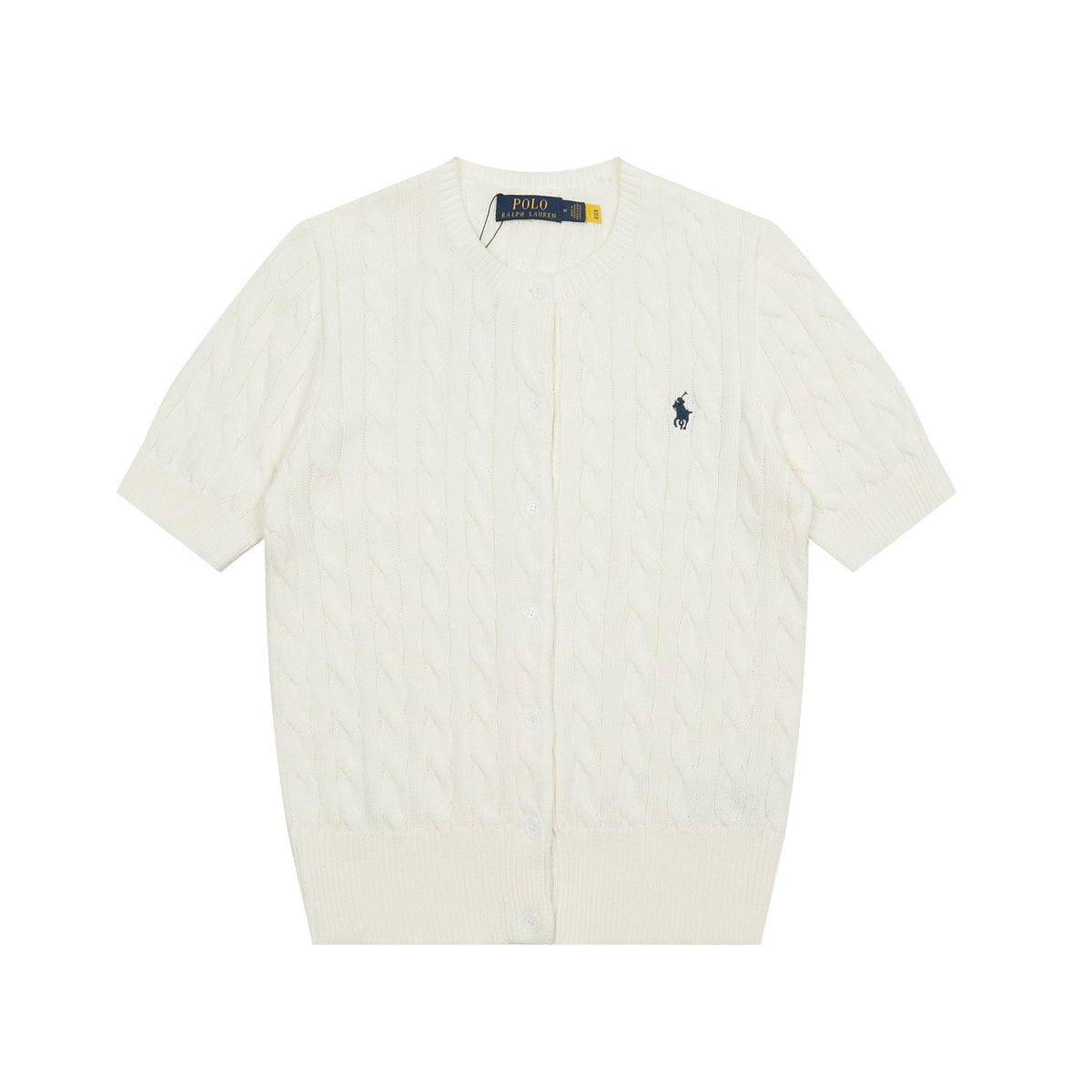 Ralph Lauren Knitted sweaters Ralph Lauren Knitted Short Sleeved Shirt RL Ralph Pony Standard POLO Short Sleeve Knitted Sweater Cardigan T-Shirt