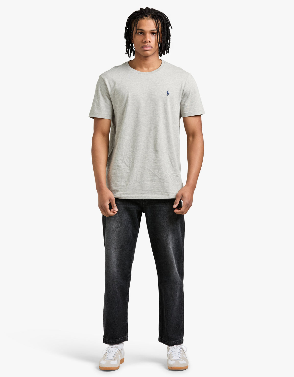 Custom Slim Fit Crew Neck T Shirt - New Grey Heather
