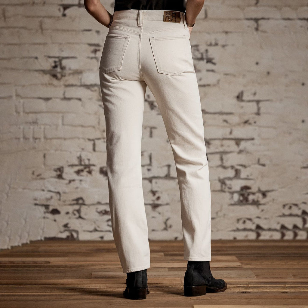RRL By Ralph Lauren Womens Straight Leg Full Length Straight Seeded Natural