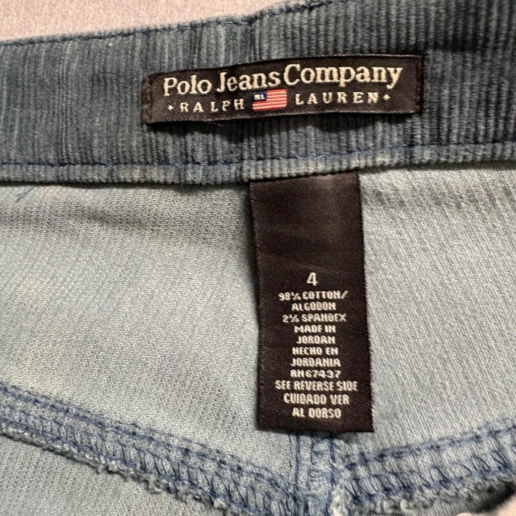 Polo Jeans Co Ralph Lauren Corduroy Pants Womens 4 Green Bootcut Stretch