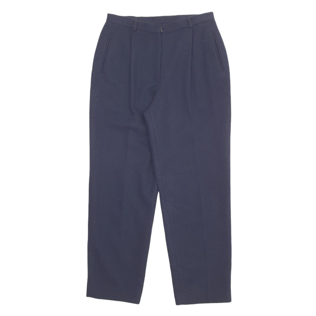 Womens Ralph Lauren Navy Chino Wool  Trousers UK12