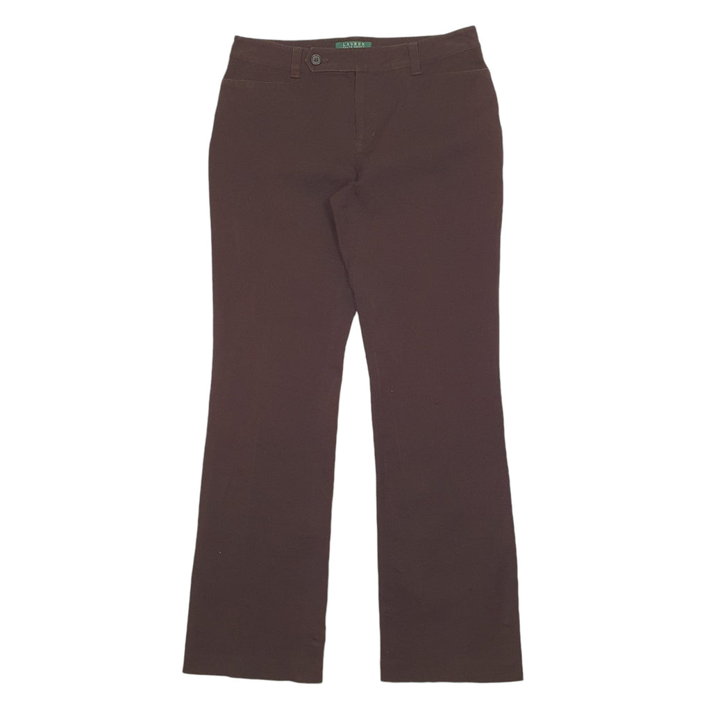 Womens Ralph Lauren Brown Chino Cotton Blend  Trousers UK12