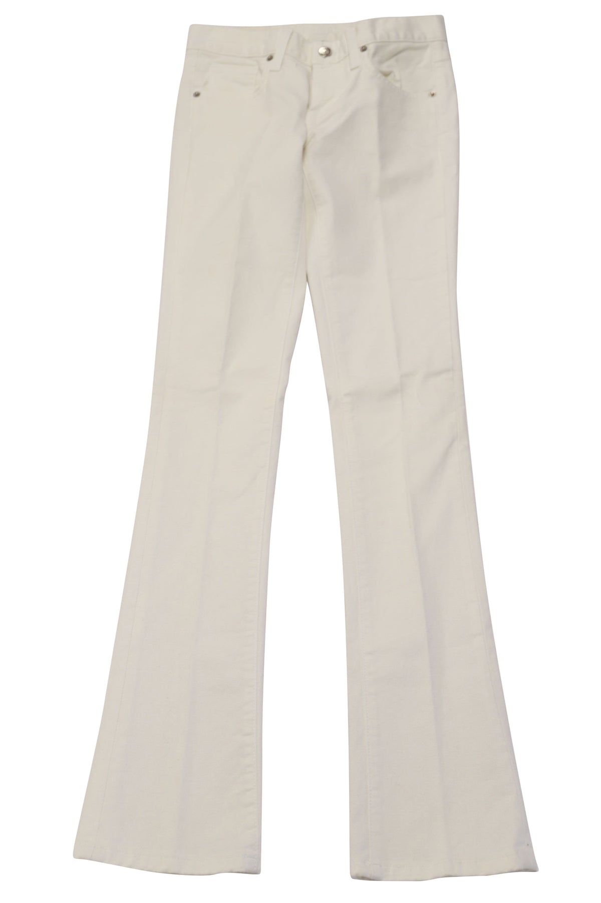 Women's Ralph Lauren Wide Leg Pants in White Cotton