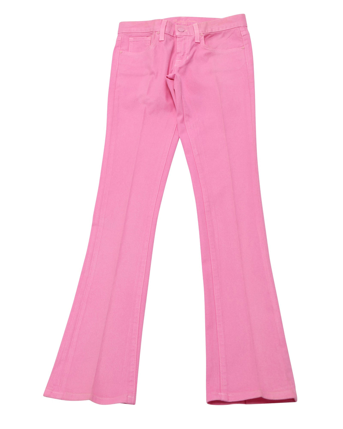 Women's Ralph Lauren Wide Leg Jeans in Pink Cotton
