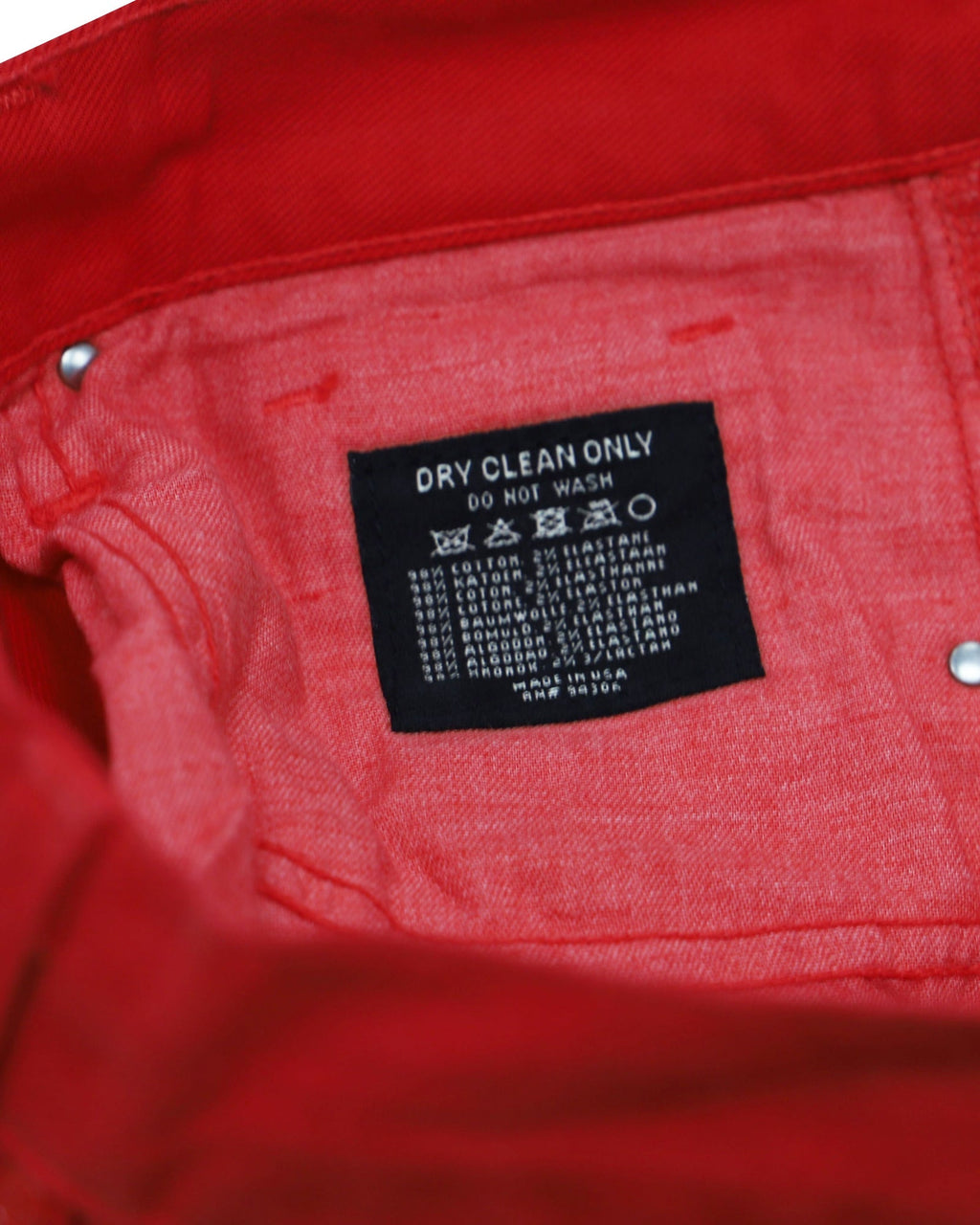 Women's Ralph Lauren Wide Leg Jeans in Red Cotton