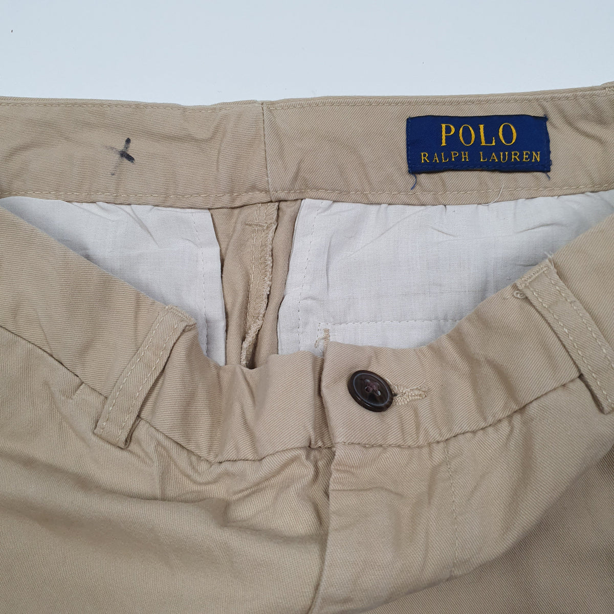 POLO RALPH LAUREN Straight Pant Chino Trousers Beige Womens UK4