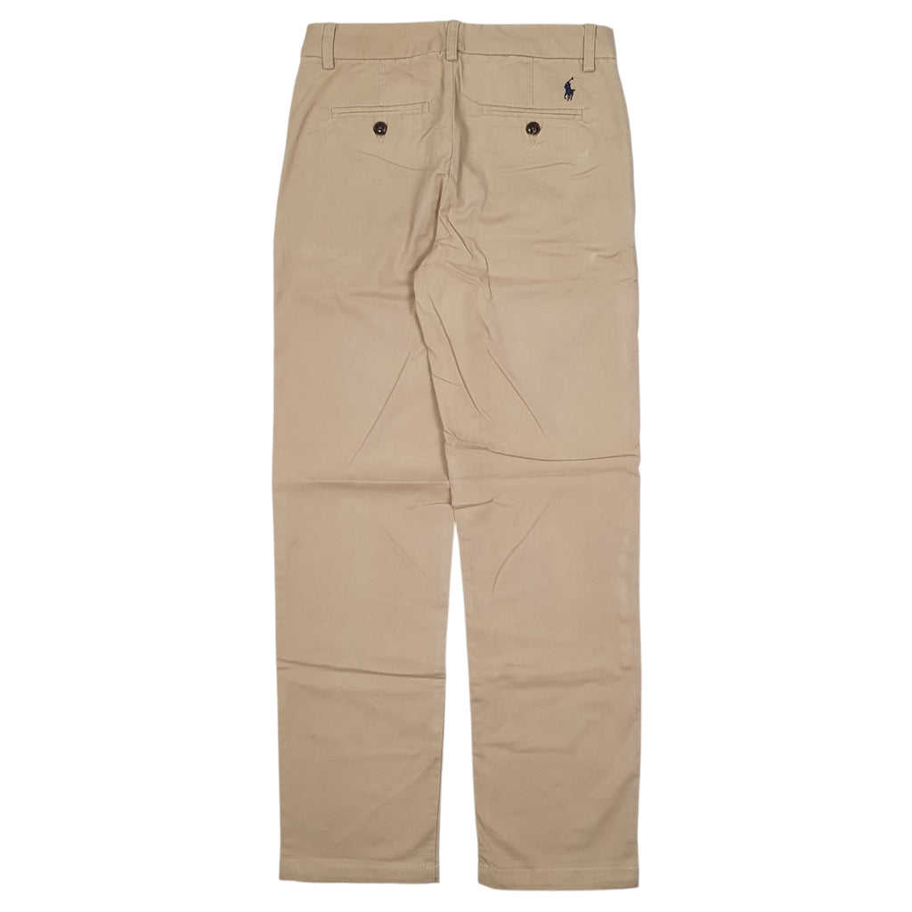 POLO RALPH LAUREN Straight Pant Chino Trousers Beige Womens UK4