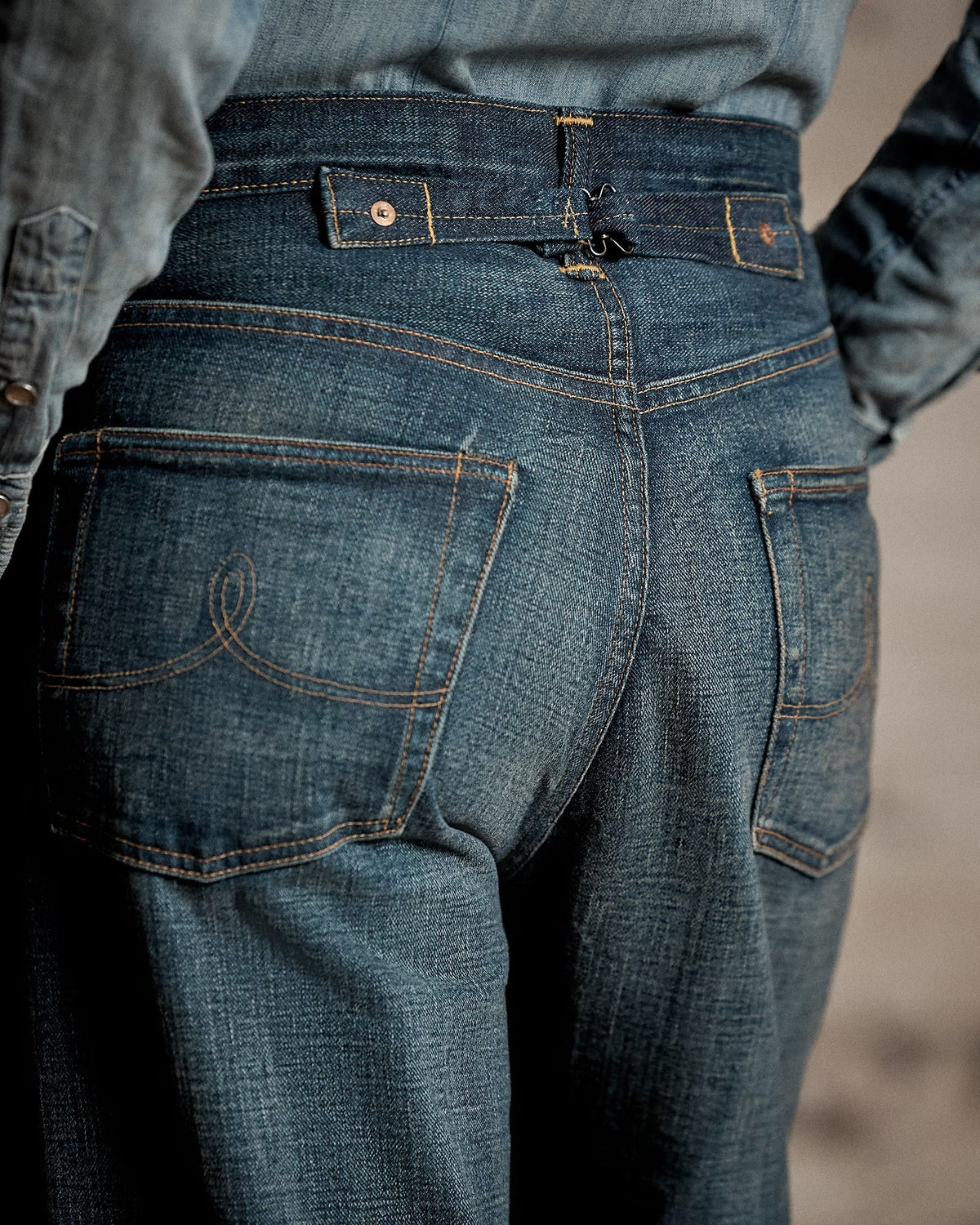 Double RL - Vintage Wide Fit Distressed Kenley Jean - Kenley Wash