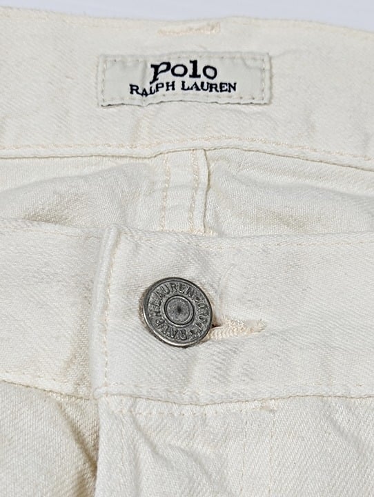 Polo Ralph Lauren Men's Sullivan Slim Distressed Jean White Size 38 (MSRP $198)
